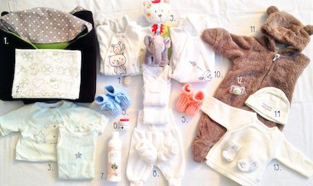 La valise pour la maternité Valise, prête pour la maternité