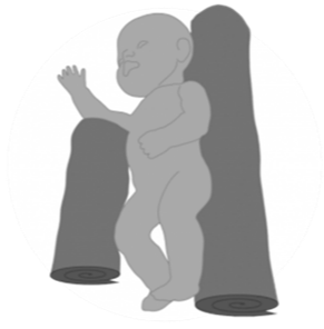 bébé trois quart arrière